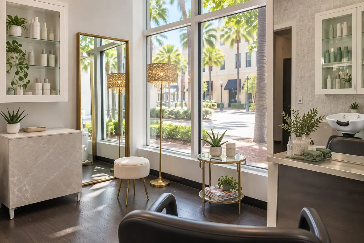 Inside the private suite at M/C Salon & Spa, 200 Central Ave, Sarasota