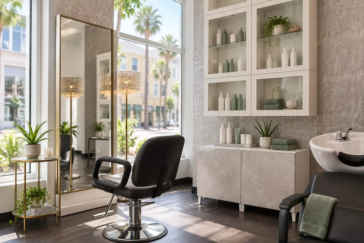 Plant-based Eufora hair products sold at M/C Salon & Spa in downtown Sarasota